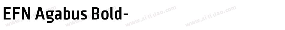 EFN Agabus Bold字体转换